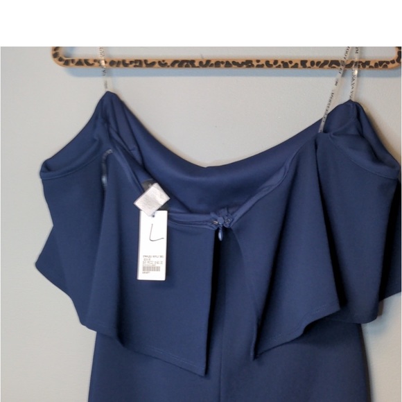 YaYa & Co. NWT Off The Shoulder Ruffle Dress Large - Picture 4 of 9